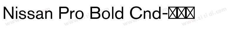 Nissan Pro Bold Cnd字体转换 Nissan Pro Bold Cnd字体转换
